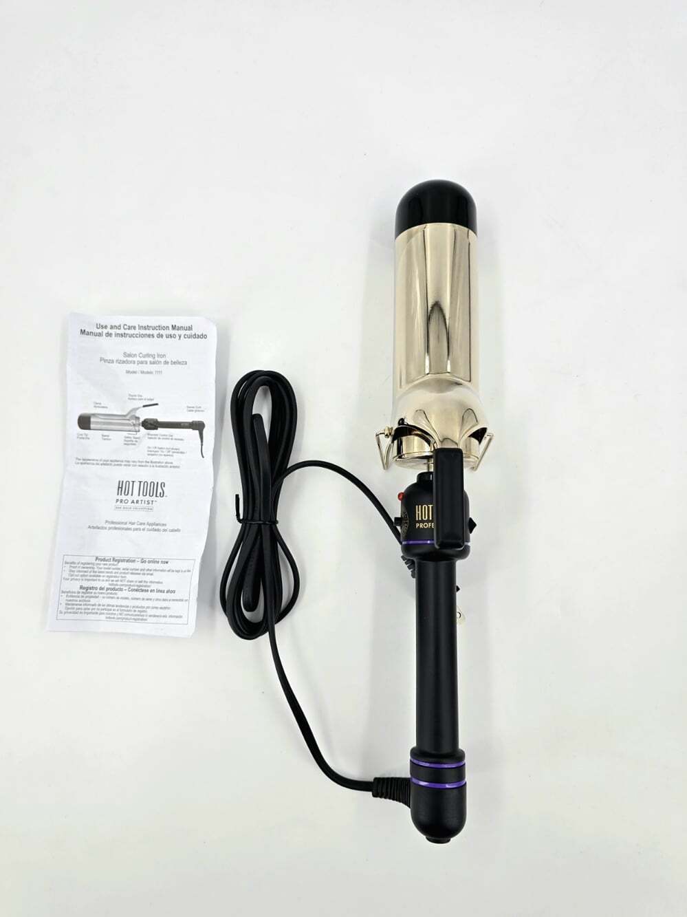 HOT TOOLS Pro Artist Professional 24K Gold Curling Iron 2 Inch - Picture 12 of 13